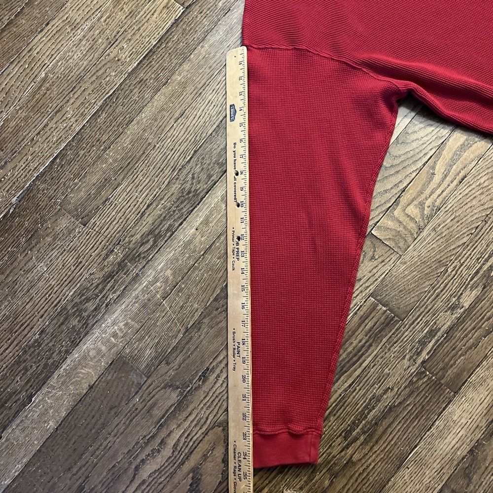 EDDIE‎ BAUER Men's Vintage  THERMAL Crew Neck Pullover XL/XG Waffle Shirt Henley - Picture 9 of 10